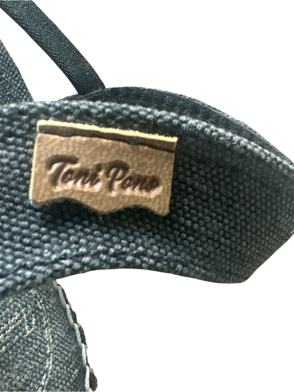 Tony Pond Denim Blue Espadrille Wedge Slingback Sandals Dize 41-ISA 9.5/10